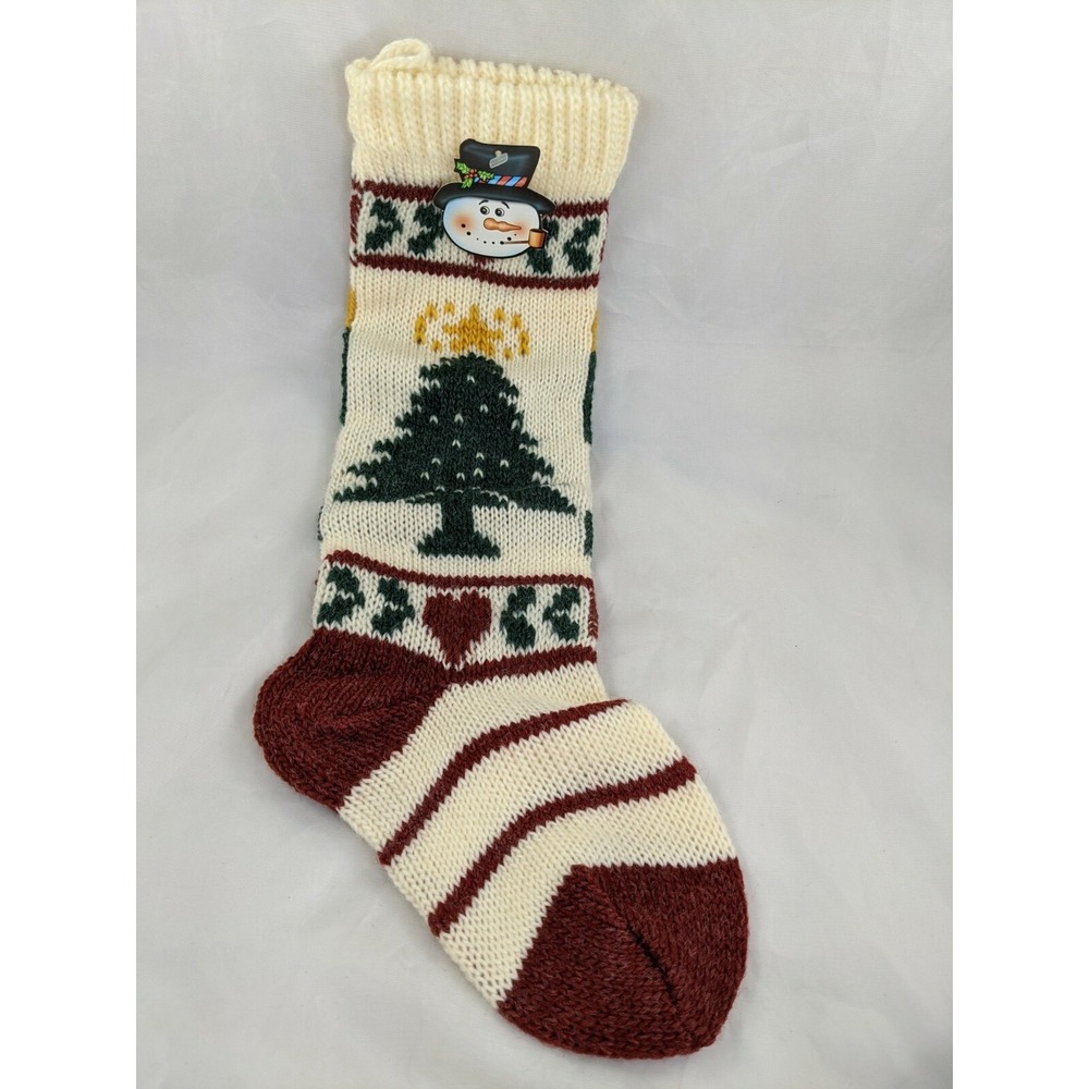 Knit Christmas Tree Stocking 19 Inch Midwestern Home Products‎